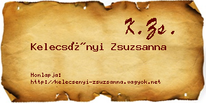 Kelecsényi Zsuzsanna névjegykártya